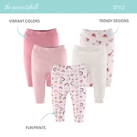 The Peanutshell Rainbow Safari Baby Girls Tapered Regular Fit Pull-On Pant