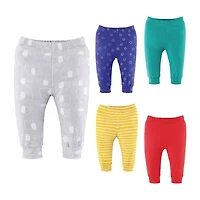The Peanutshell Elephant Brights Baby Unisex Tapered Regular Fit Pull-On Pant