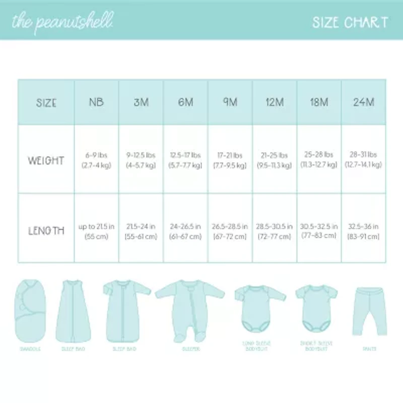 The Peanutshell Baby Unisex Slim Regular Fit Pull-On Pant