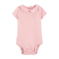 Oshkosh Baby Girls Scoop Neck Short Sleeve Bodysuit