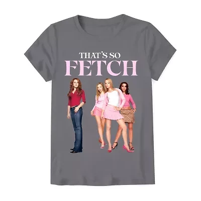 Mean Girls Little & Big Kid Girls Round Neck Short Sleeve Regular Fit Graphic T-Shirt