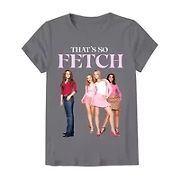 Mean Girls Little & Big Kid Girls Round Neck Short Sleeve Regular Fit Graphic T-Shirt