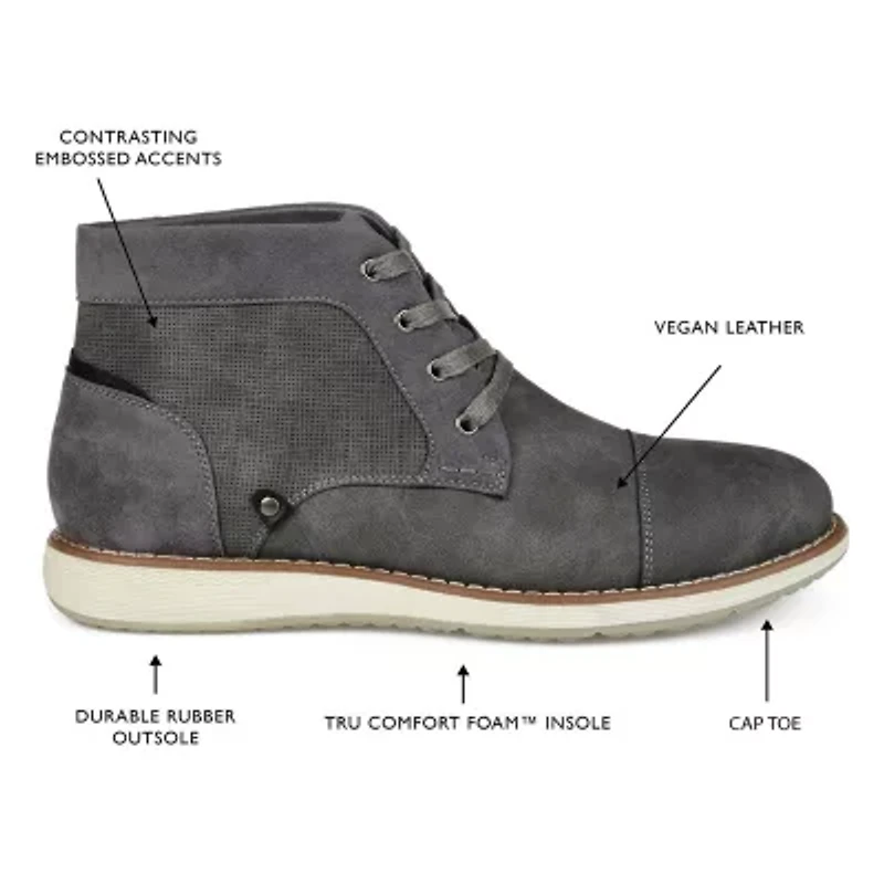 Vance Co Mens Austin Flat Heel Chukka Boots