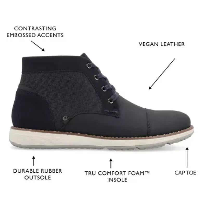 Vance Co Mens Austin Flat Heel Chukka Boots