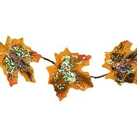 Northlight 10-Count Led Fall Harvest Maple Leaves Micro 4ft Brown Wire Set String Lights