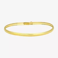 Girls 14K Gold Round Bangle Bracelet