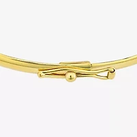 Girls 14K Gold Round Bangle Bracelet