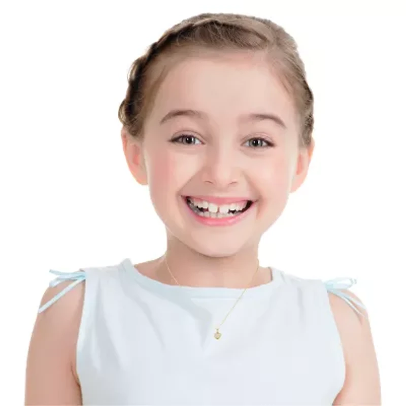 Girls Cubic Zirconia 14K Gold Heart 2-pc. Jewelry Set