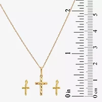 Girl's 14K Gold Cross 2-pc. Jewelry Set