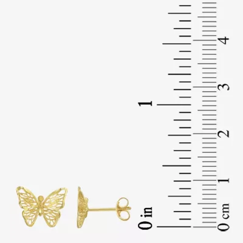 Made in Italy Womens 14K Gold Butterfly 2-pc. Jewelry Set