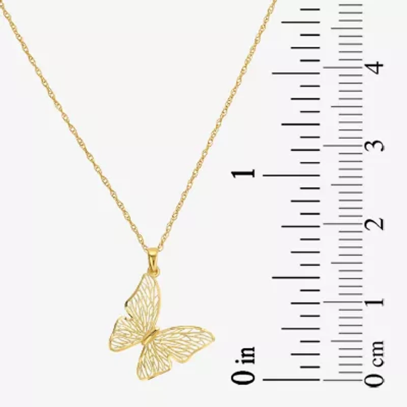 Made in Italy Womens 14K Gold Butterfly 2-pc. Jewelry Set