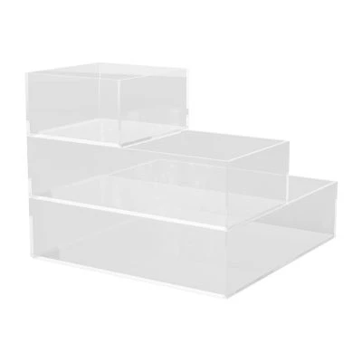 Martha Stewart 3 Piece Clear Desktop Organizers