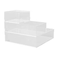 Martha Stewart 3 Piece Clear Desktop Organizers