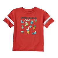 Okie Dokie Toddler & Little Boys Crew Neck Short Sleeve Regular Fit Graphic T-Shirt