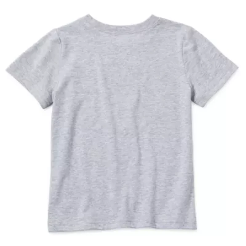 Okie Dokie Toddler & Little Boys Crew Neck Short Sleeve Regular Fit Graphic T-Shirt