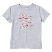 Okie Dokie Toddler & Little Boys Crew Neck Short Sleeve Regular Fit Graphic T-Shirt