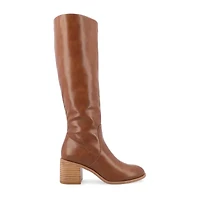 Journee Collection Womens Romilly Stacked Heel Dress Boots
