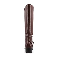 Journee Collection Womens Rhianah Stacked Heel Dress Boots