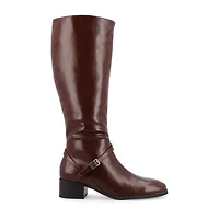 Journee Collection Womens Rhianah Stacked Heel Dress Boots