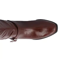 Journee Collection Womens Rhianah Stacked Heel Dress Boots