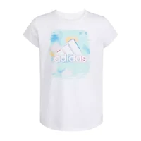 adidas Big Kid Girls Crew Neck Short Sleeve Regular Fit Graphic T-Shirt