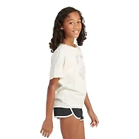 adidas Big Kid Girls Crew Neck Short Sleeve Loose Fit Graphic T-Shirt