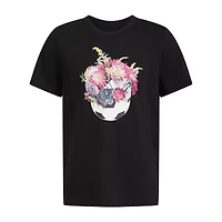 adidas Big Kid Girls Crew Neck Short Sleeve Regular Fit Graphic T-Shirt