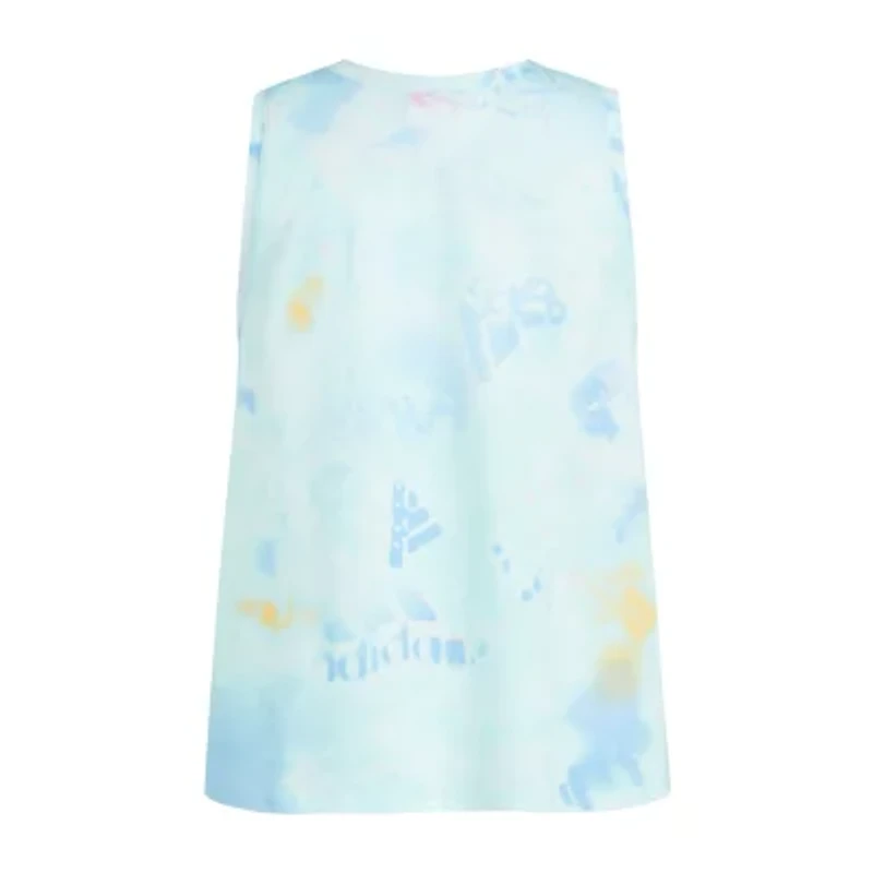 adidas Big Kid Girls Crew Neck Sleeveless Active Tank Top