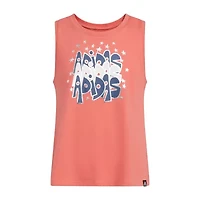 adidas Big Kid Girls Crew Neck Sleeveless Active Tank Top