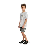 adidas Big Kid Boys Crew Neck Short Sleeve Regular Fit Graphic T-Shirt