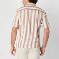 mutual weave Mens Short Sleeve Regular Fit Big and Tall Button-Down Shirt