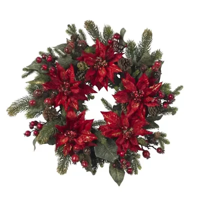 Nearly Natural 24in Wreath