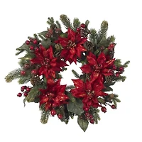 Nearly Natural 24in Wreath