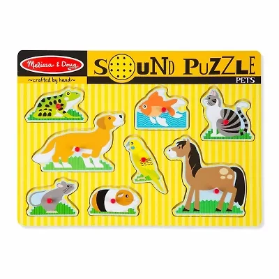 Melissa & Doug Pets Sound 9-pc. Non-Toxic Puzzle