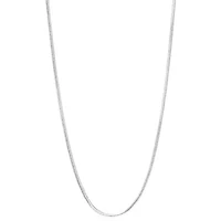 Silver Refelctions 16-24" Silver-Plated Round Magic Chain