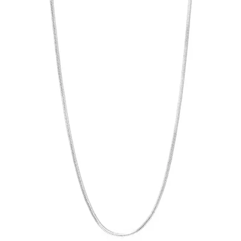 Silver Refelctions 16-24" Silver-Plated Round Magic Chain