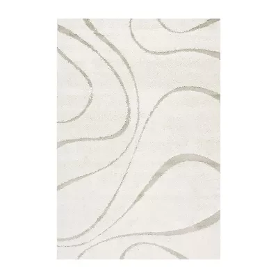 nuLoom Carolyn Modern Waves Indoor Outdoor Rectangular Accent Rug