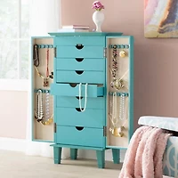 Hives And Honey Cabby Lockable Jewelry Armoire