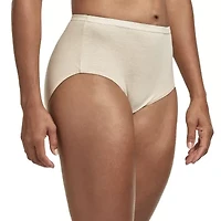 Hanes Ultimate™ Cool Comfort™ Cotton Ultra Soft Womens Average + Full Figure Cooling 6 Pack Brief Panty 40h6cc