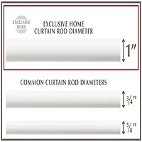 Exclusive Home Curtains Crystal Ball 1 Adjustable Curtain Rod