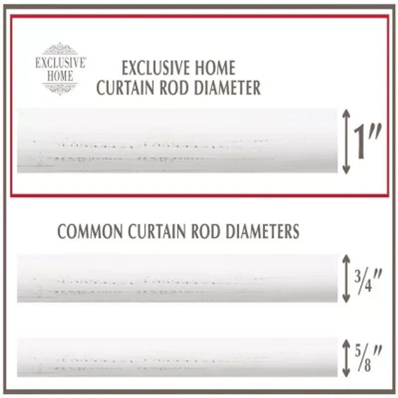 Exclusive Home Curtains Napoleon 1 Adjustable Curtain Rod