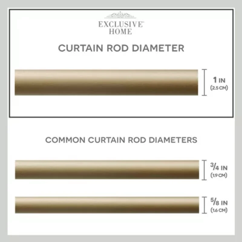 Exclusive Home Curtains Ogee 1 Adjustable Curtain Rod