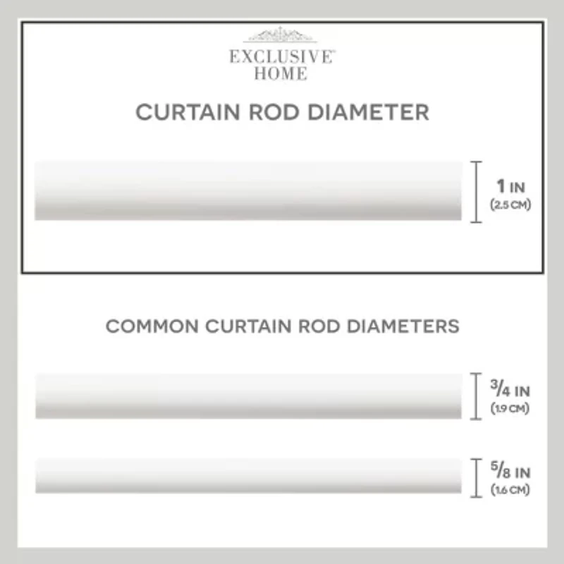 Exclusive Home Curtains Ogee 1 Adjustable Curtain Rod