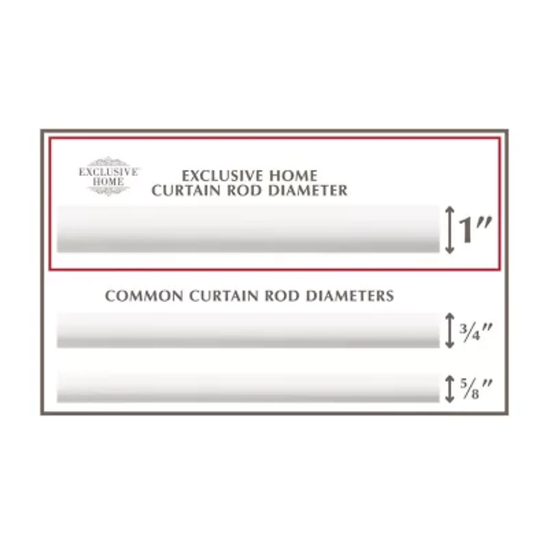 Exclusive Home Curtains Rings 1 Adjustable Curtain Rod