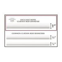 Exclusive Home Curtains Rings 1 Adjustable Curtain Rod