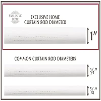 Exclusive Home Curtains Topper 1 Adjustable Curtain Rod