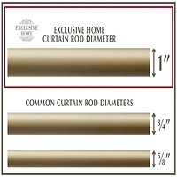 Exclusive Home Curtains Topper 1 Adjustable Curtain Rod