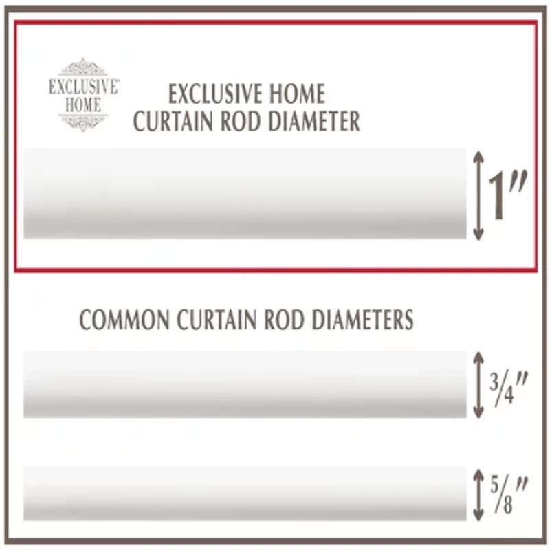 Exclusive Home Curtains Torch 1 Adjustable Curtain Rod