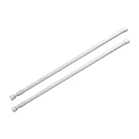 Rod Desyne 2pk 1/3" Round Tension Curtain