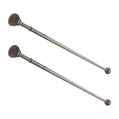 Rod Desyne 2pk Decorative 7/16 Tension Curtain
